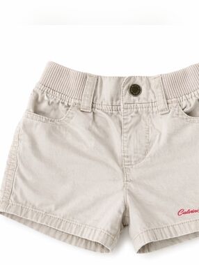 5/$35 Calvin Klein Jeans Beige Shorts 2T Elastic Waist Cotton Twill